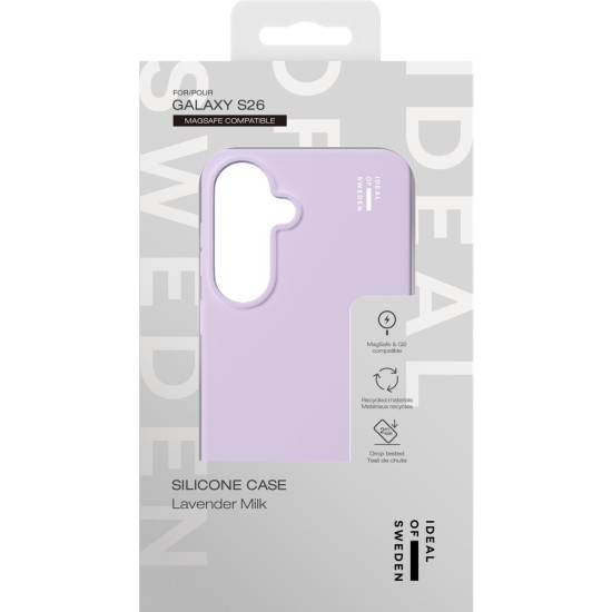 iDeal of Sweden Silicone MagSafe Back Case priekš Samsung Galaxy S26 5G - Lavender Milk - silikona aizmugures apvalks / bampers-vāciņš