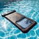 Waterproof Floating Waterproof Case 6.9 inch Vasaras Universāls Vakuuma Ūdens izturīgs maks / kabatiņa - Melns