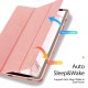 Dux Ducis Domo series priekš Samsung Galaxy Tab A11 Plus X230 / X236 / Tab A9 Plus X210 / X215 / X216 - Rozā Zelts - sāniski atverams maciņš ar magnētu un stendu