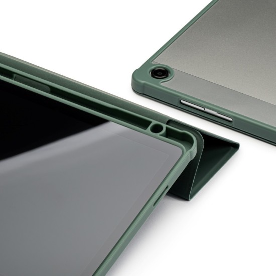Reach Origami Case priekš Samsung Galaxy Tab A11 Plus X230 / X236 / A9 Plus X210 / X215 / X216 - Tumši Zaļš - sāniski atverams maciņš ar magnētu un stendu
