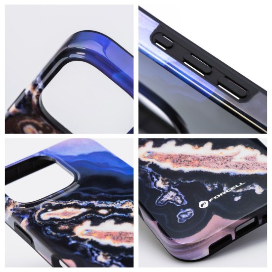 Forcell F-Protect Mirage Back Case with MagSafe priekš Apple iPhone 15 Pro - Gold Island - triecienizturīgs silikona-plastikāta aizmugures apvalks / bampers-vāciņš