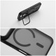 Forcell F-Protect Shadow Stand Premium Back Case with MagSafe priekš Samsung Galaxy S26 5G - Melns - silikona-plastikāta aizmugures apvalks / bampers-vāciņš