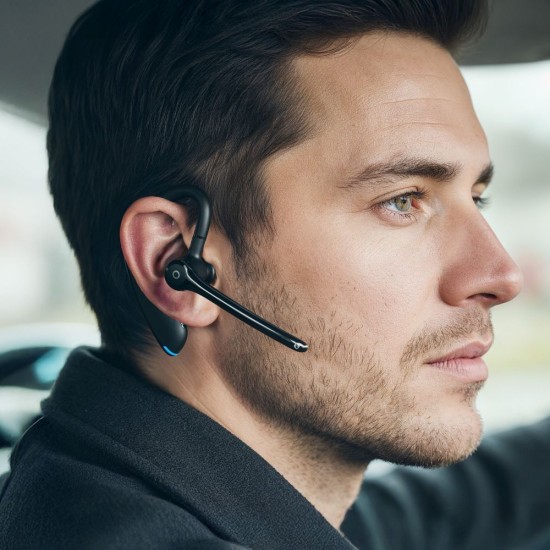 Forcell Orion Plus ENC / Multipoint / EDR / 170mah Universāla Bluetooth V6.0 bezvadu austiņa - Melna
