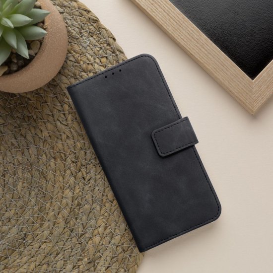 Forcell Tender Book Case priekš Xiaomi Redmi Note 13 Pro 5G - Melns - sāniski atverams maciņš ar stendu / grāmatveida maks