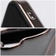 Gentleman MagSafe Back Case priekš Samsung Galaxy S25 FE 5G S731 - Melns - mākslīgās ādas aizmugures apvalks / bampers-vāciņš