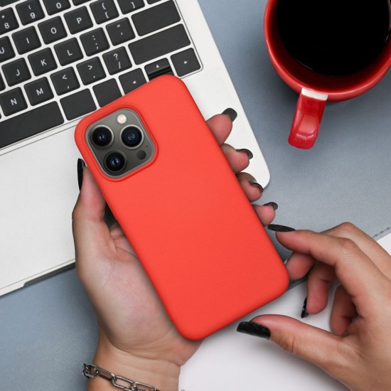 Forcell Silicone Lite Back Case priekš Xiaomi 17T - Rozā - matēts silikona aizmugures apvalks / bampers-vāciņš