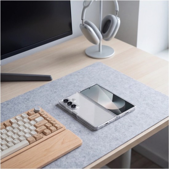 Tech-Protect FlexAir Hybrid Back Case priekš Samsung Galaxy Fold8 Ultra 5G - Caurspīdīgs - triecienizturīgs silikona aizmugures apvalks / bampers-vāciņš