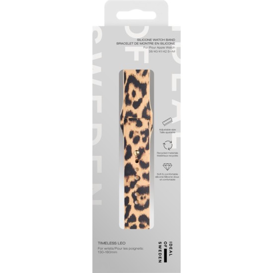 iDeal of Sweden Soft Swirl Silicone S-M Watch Band priekš Apple Watch 42 / 44 / 45 / 46mm / Ultra 49 mm - Cloud Dancer - silikona siksniņa (josta) priekš pulksteņiem