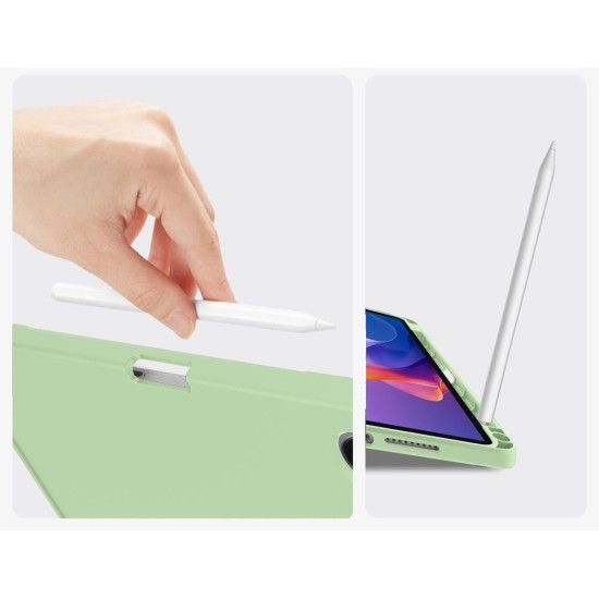 Tech-Protect SC Pen Book Case priekš Lenovo IdeaTab Pro 12.7 TB-373 - Gaiši Zaļš - sāniski atverams maciņš ar magnētu un stendu