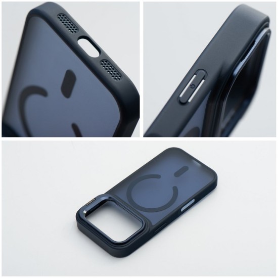 Forcell F-Protect Shadow Stand Premium Back Case with MagSafe priekš Samsung Galaxy S26 FE 5G S741 - Zils - silikona-plastikāta aizmugures apvalks / bampers-vāciņš