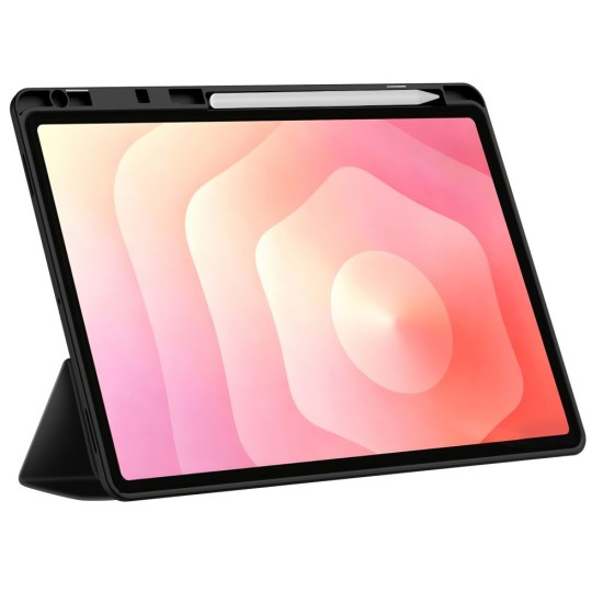 Tech-Protect SC Pen Book Case для Samsung Galaxy Tab S12+ X840 / X846 - Чёрный - чехол-книжка с магнитом и стендом / подставкой