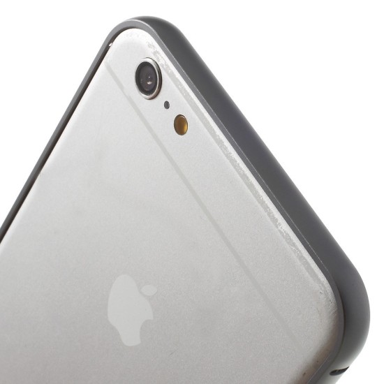 LOVE MEI Metal Frame Cover priekš Apple iPhone 6 Plus / 6S Plus - Pelēks - alumīnija metāla sānu apvalks / bampers