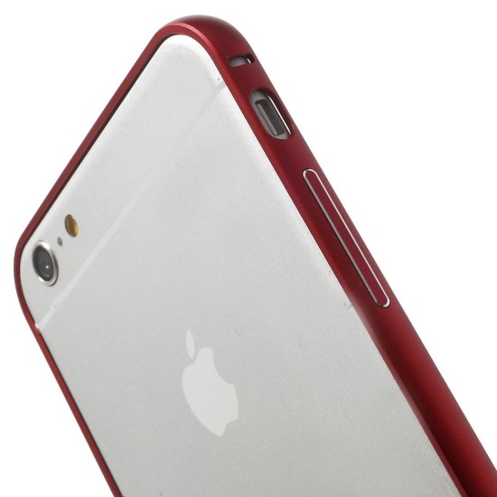LOVE MEI Metal Frame Cover priekš Apple iPhone 6 Plus / 6S Plus - Sarkans - alumīnija metāla sānu apvalks / bampers