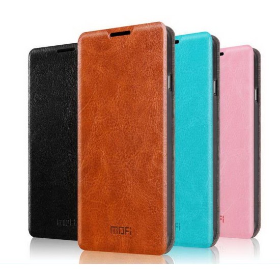Mofi New Rui priekš Samsung Galaxy Note 5 N920 - Rozā - sāniski atverams maciņš ar stendu (ādas maks, grāmatiņa, leather book wallet case cover stand)