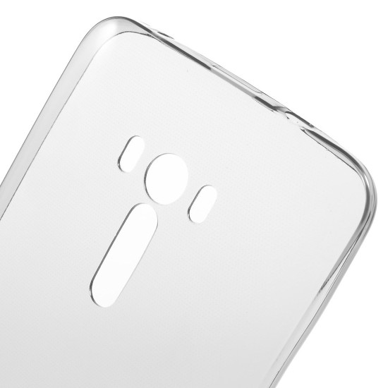 Ultra Slim TPU Case for Asus Zenfone Selfie ZD551KL - Grey - silikona aizmugures apvalks (bampers, vāciņš, slim TPU silicone case cover, bumper)