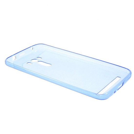 Ultra Slim TPU Case for Asus Zenfone Selfie ZD551KL - Dark Blue - silikona aizmugures apvalks (bampers, vāciņš, slim TPU silicone case cover, bumper)