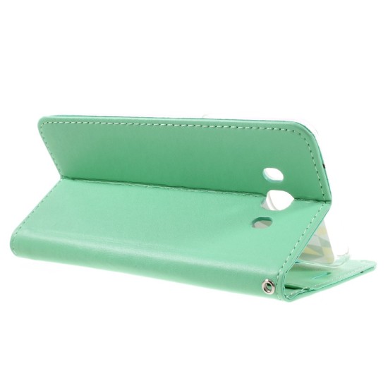 RoarKorea Only One Magnet Flip Case priekš LG K10 K420 / K430 - Tirkīzs - magnētisks sāniski atverams maciņš ar stendu (ādas grāmatveida maks, leather book wallet cover stand)