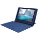 Litchi Texture PU Leather Tablet Case for Lenovo Yoga Tab 3 8.0 YT3-850F / YT3-850L - Dark Blue - sāniski atverams maciņš ar stendu (ādas maks, grāmatiņa, leather book wallet case cover stand)