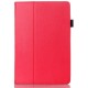 Red Lychee Grain Textured Leather Case Stand for Lenovo IdeaTab A10-70 A7600 - sāniski atverams maciņš ar stendu (ādas maks, grāmatiņa, leather book wallet case cover stand)