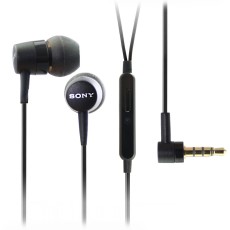 Sony MH750C 3.5mm oriģinālas stereo austiņas ar mikrofonu un pulti (bez iepakojuma) - Melnas