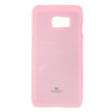 Mercury Jelly Case ar spīdumiem priekš Samsung Galaxy S6 Edge Plus G928 - Rozā - silikona aizmugures apvalks (bampers, vāciņš, slim TPU silicone case cover, bumper)