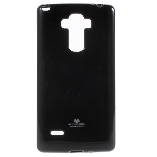 Mercury Jelly Case ar spīdumiem priekš LG G4 Stylus H635 - Melns - silikona aizmugures apvalks (bampers, vāciņš, slim TPU silicone case cover, bumper)