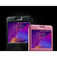 Kalaideng Sun series priekš Samsung Galaxy Note 5 N920 - Melns - sāniski atverams maciņš ar lodziņu un stendu (ādas maks, grāmatiņa, leather book wallet case cover stand)