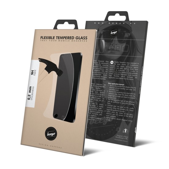 Beeyo Flexible Tempered Glass screen protector film guard priekš Universal 4.5-inch - Ekrāna Aizsargstikls / Bruņota Stikla Aizsargplēve