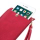 Bark Texture Leather Universal Pouch Handbag - Red - universāls maks ar rāvējslēdzēju futlāris kabatiņa (pouch cover, maciņš ietvars kabata, universal case)