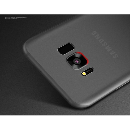 Cafele Ultra Thin 0.4mm Matte Case priekš Samsung Galaxy S8 G950 - Pelēks - matēts plastikas aizmugures apvalks (bampers, vāciņš, slim silicone cover shell, bumper)