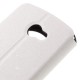 Hollow View Window Leather Stand Case for LG K5 X220 - White - sāniski atverams maciņš ar lodziņu un stendu (ādas maks, grāmatiņa, leather book wallet case cover stand)