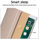 Tri-fold Stand PU Smart Auto Wake/Sleep Leather Case priekš Apple iPad Pro 10.5 (2017) / Air 3 10.5 (2019) - Zelts - sāniski atverams maciņš ar stendu