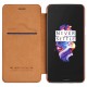 NILLKIN Qin Series Card Slot Flip Leather Mobile Shell priekš OnePlus 5 - Brūns - sāniski atverams maciņš (ādas maks, grāmatiņa, leather book wallet case cover)