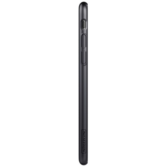 NILLKIN Air Series Heat Dissipation Matte PC Hard Case priekš Apple iPhone 8 - Melns (ar izgriezumu) - plastikas aizmugures apvalks (bampers, vāciņš, PU back cover, bumper shell)