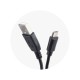 BlueStar Micro USB travel charger 2A Tīkla lādētājs ar microUSB vadu - Melns - USB tīkla lādētājs