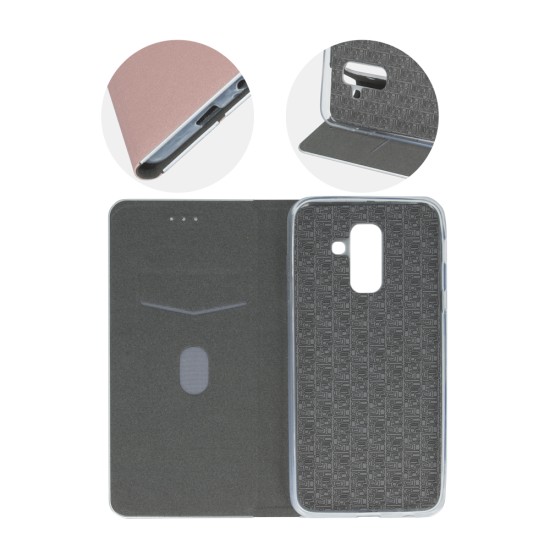 Smart Venus Book Case priekš Xiaomi Redmi Note 5A - Rozā Zelts - sāniski atverams maciņš ar stendu (ādas maks, grāmatiņa, leather book wallet case cover stand)