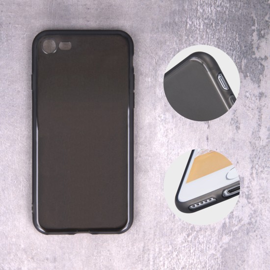 Matt Frame TPU Back Case priekš Huawei Mate 20 Pro - Melns - matēts silikona aizmugures apvalks (bampers, vāciņš, slim silicone cover, bumper shell)