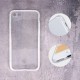 Matt Frame TPU Back Case priekš Samsung Galaxy S8 G950 - Caurspīdīgs - matēts silikona aizmugures apvalks (bampers, vāciņš, slim silicone cover, bumper shell)