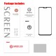 HAT PRINCE Full Glue Full Size Tempered Glass Screen Protector priekš Huawei Honor 8X - Melns - Ekrāna Aizsargstikls / Bruņota Stikla Aizsargplēve (Full screen size curved)