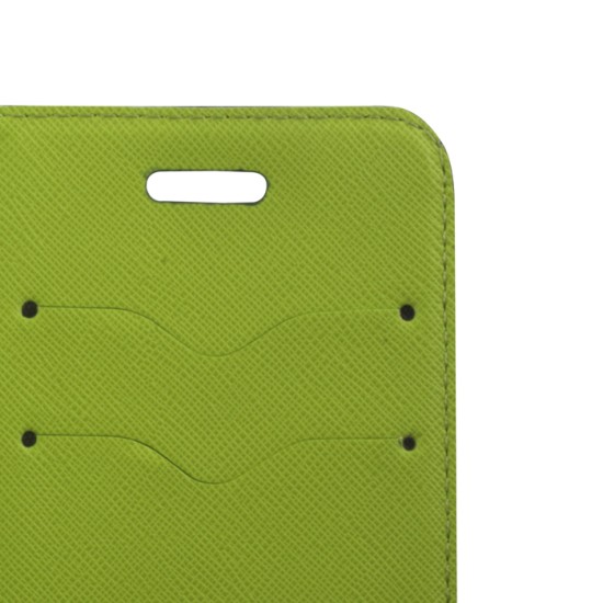 Smart Fancy book case priekš Huawei P8 Lite - Zils - sāniski atverams maciņš ar stendu (ādas maks, grāmatiņa, leather book wallet case cover stand)
