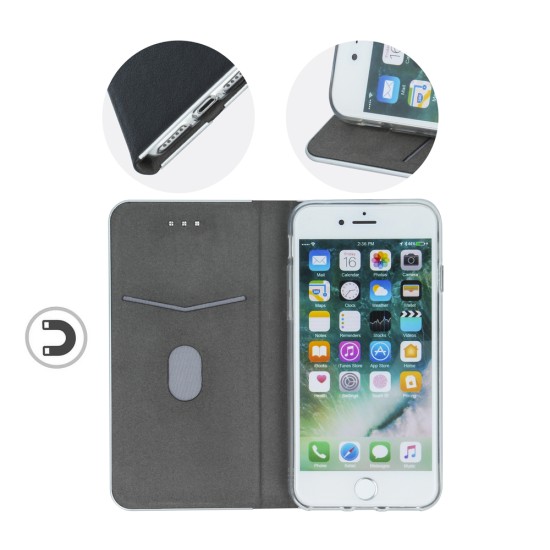 Smart Venus Book Case priekš Samsung Galaxy S10 Lite G770 - Melns - sāniski atverams maciņš ar stendu (ādas maks, grāmatiņa, leather book wallet case cover stand)