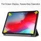 Tri-fold Stand PU Smart Auto Wake/Sleep Leather Case priekš Apple iPad Pro 11 (2018) / Air 4 (2020) / Air 5 (2022) / Air 11 (2024) - Melns - sāniski atverams maciņš ar stendu