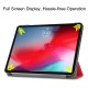 Tri-fold Stand PU Smart Auto Wake/Sleep Leather Case priekš Apple iPad Pro 11 (2018) / Air 4 (2020) / Air 5 (2022) / Air 11 (2024) - Sarkans - sāniski atverams maciņš ar stendu