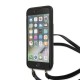 Guess 4G Crossbody Cardslot series GUHCI8CB4GG priekš Apple iPhone 7 / 8 / SE2 (2020) / SE3 (2022) - Pelēks - sāniski atverams aizmugures maciņš ar kabatiņām priekš kartēm un virvi