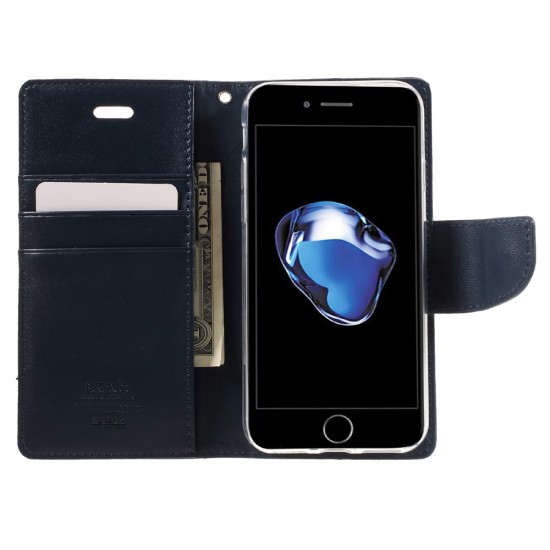Mercury Bravo Flip Case priekš Samsung Galaxy Note 20 N980 - Zils - sāniski atverams maciņš ar stendu (ādas grāmatveida maks, leather book wallet cover stand)