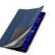Dux Ducis Domo series priekš Samsung Galaxy Tab A7 (2020 / 2022) T500 / T505 / T509 - Tumši Zils - sāniski atverams maciņš ar magnētu un stendu