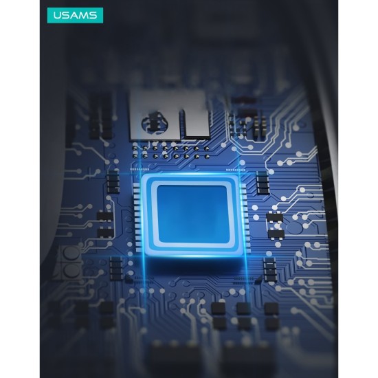 Usams (US-CD153) Magnet 15W Fast Wireless Qi Charger QC 3.0 - Balts - magnētisks bezvadu lādētājs / paliktnis 