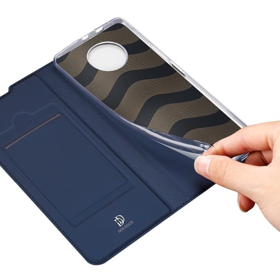 Dux Ducis Skin Pro series priekš Xiaomi Redmi Note 9T - Tumši Zils - sāniski atverams maciņš ar magnētu un stendu (ādas maks, grāmatiņa, leather book wallet case cover stand)