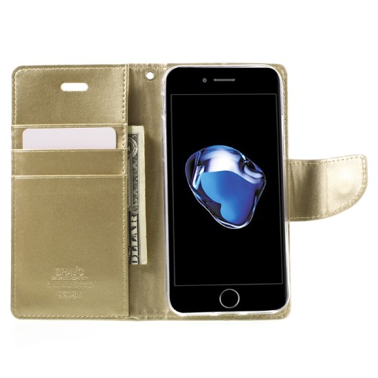 Mercury Bravo Flip Case priekš Samsung Galaxy S20 G980 - Zelts - sāniski atverams maciņš ar stendu