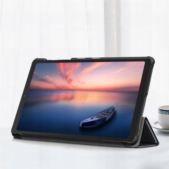 Tech-Protect Smart Case priekš Samsung Galaxy Tab A7 Lite T220 / T225 - Melns - sāniski atverams maciņš ar magnētu un stendu